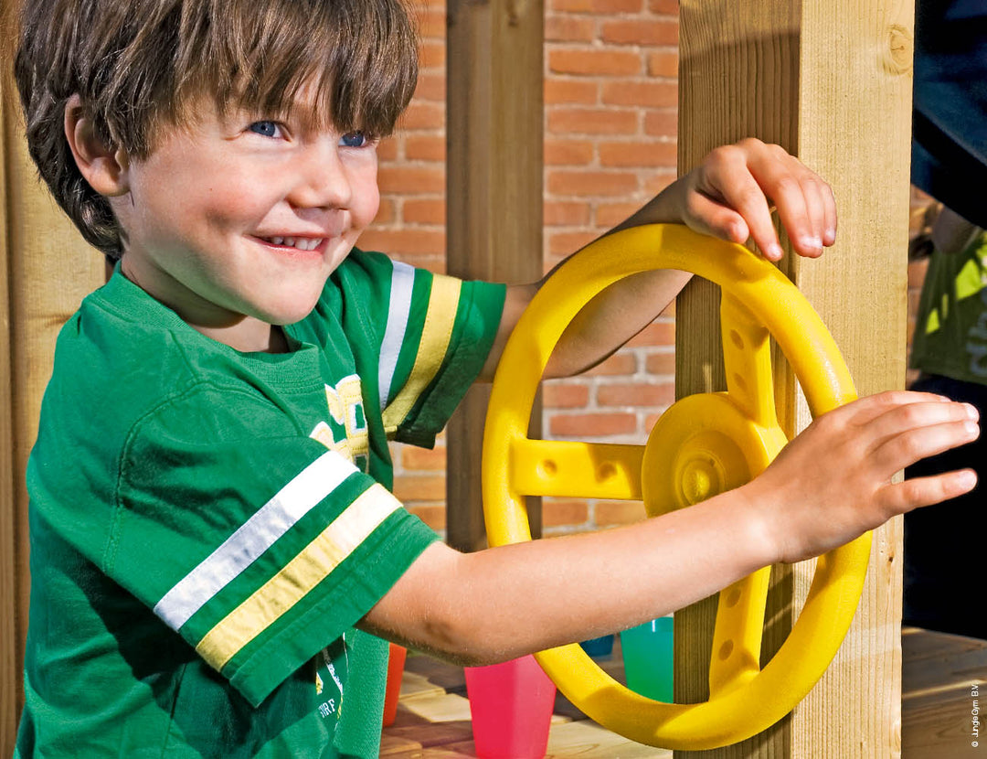 Jungle Home | Wooden climbing frame with slide & clatter bridge