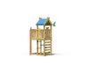 Jungle Nomad | Wooden climbing frame with fireman's pole
